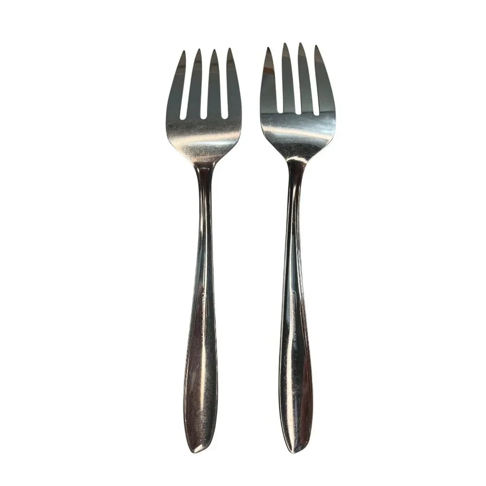 Set Of 2 Imperial USA Stainless Steel Dinner Forks 7.25